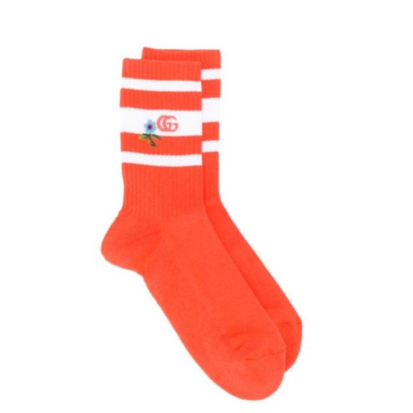 orange gucci socks